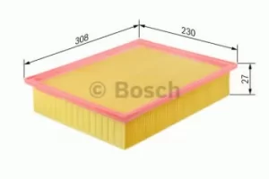 Image of Bosch 1457433007 Air Filter Insert