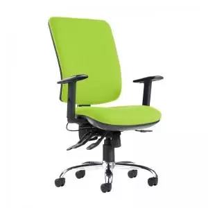 Image of Senza ergo 24hr ergonomic asynchro task chair - Madura Green
