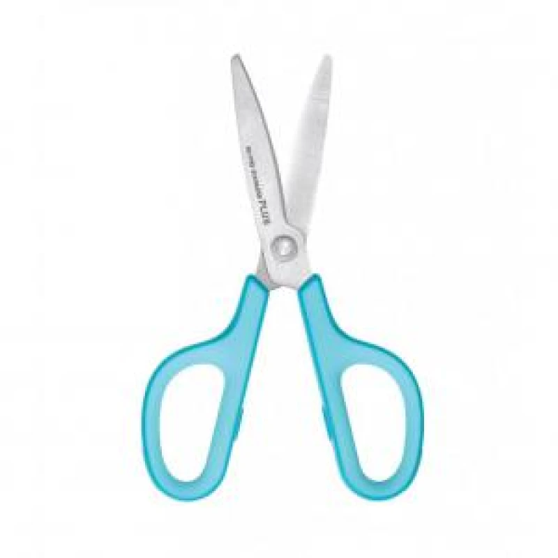 Image of Plus by Pentel Plus By Pentel Fitcut Curve Smart Stainless Steel Right-Handed Scissors 175mm Blue 35052 35052