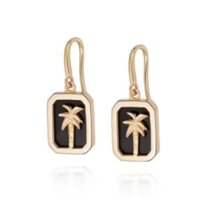 Image of Daisy London 18ct Gold Plate Mini Palm Hook Earrings 18ct Gold Plate