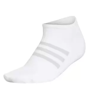Image of adidas Womens 3 Stripe Ankle Socks - White