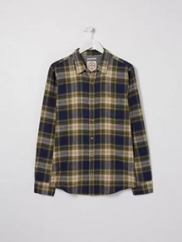 Image of Fatface Bramshot Check Shirt - Dark Green