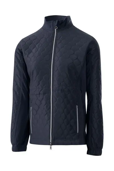 Image of Island Green Padded Quilted jacket Navy