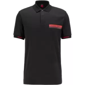 Image of Boss Phillipson Short Sleeve Polo Shirt Mens - Black