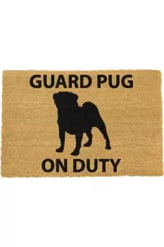 Image of Guard Pug doormat - Regular 60x40cm