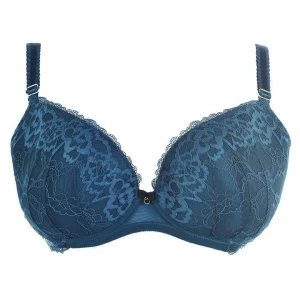 Image of Ann Summers Sexy Lace Plunge Bra - Teal