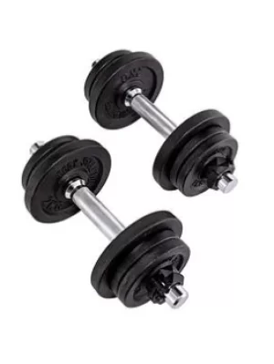 Image of Body Sculpture 20 Kg Cast Iron Combo Dumbbell Set