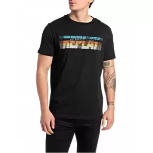 Image of Replay T-Shirt Mens - Black
