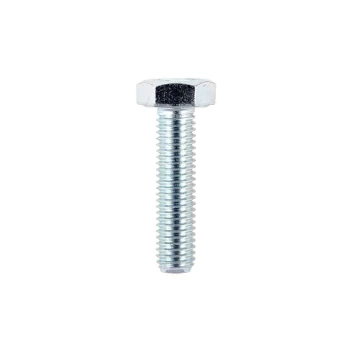 Image of M8 x 80mm Hexagon Head Tensile Zinc Set Screw Grade 8.8 - 200 - Timco