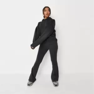 Image of Missguided Tall Coord Washed Trouser Hoodie Set - Grey