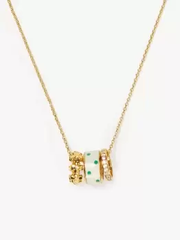 Image of Kate Spade Heritage Spade Flower Stacked Mini Pendant, Sun Dot, One Size