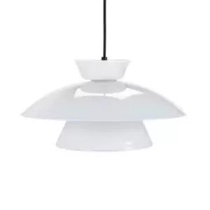 Image of Valby Opal Pendant Ceiling Light 38cm