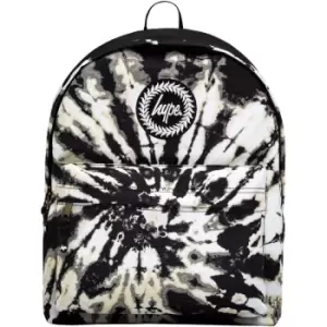Image of Hype Moth Tie Dye Backpack (One Size) (Black/White) - Black/White