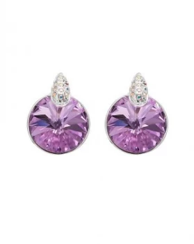 Image of Jon Richard Silver Lilac Stud Earring