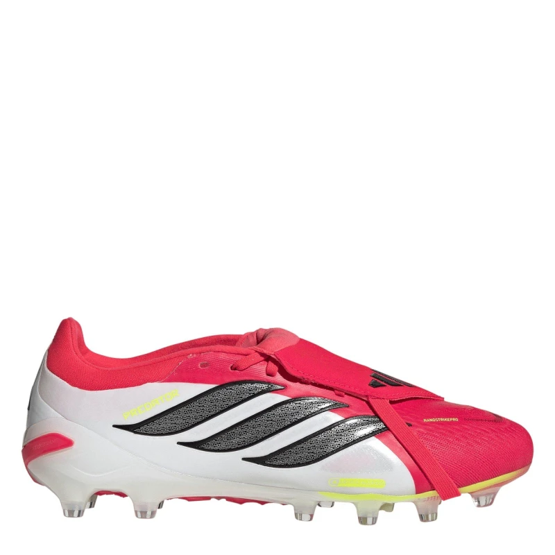 Image of adidas Mens adidas Predator Pro Fold-Over Tongue Astro Turf Football Boots Red/Black/White unisex 9 (43.3)