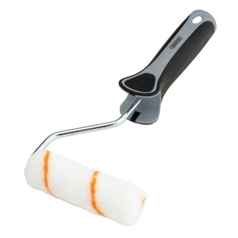 Image of Draper Medium Pile Polyester Paint Roller with Soft Grip Handle ROLL Width: 100mm