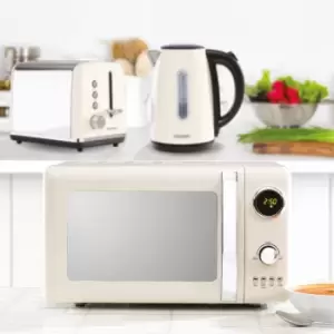Image of Daewoo Kensington SDA1569GE 1.7L Jug Kettle, Kensington SDA1582GE 2 Slice Toaster And Kensington SDA1654GE 20L Digital Microwave Bundle