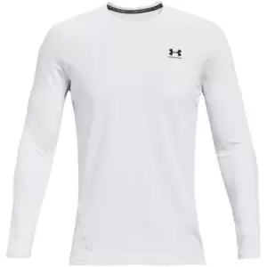 Image of Under Armour CG Armour Fitted Crew - White
