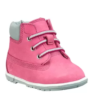 Image of Timberland Timberland Crib Booties - Pink