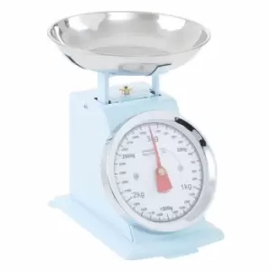 Image of Maison By Premier Retro Style Kitchen Scale, Pastel Blue, 3Kg