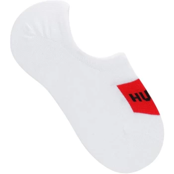 Image of HUGO 2 Pack Invisible Logo Detail Socks - White
