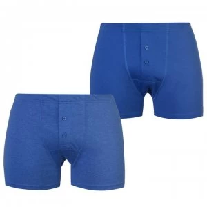 Image of Slazenger 2 Pack Boxers Mens - Blue/BlueMarl