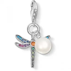 Image of Thomas Sabo Paradise Dragonfly Charm With Pearl