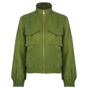 Image of Scotch and Soda Inbetween Linen-Blend Jacket - Green