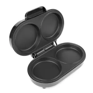 Image of Salter EK4213 XL Twin 850W Omelette Maker - Black and Silver