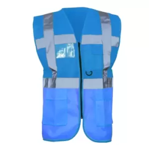 Image of Yoko Hi-Vis Premium Executive/Manager Waistcoat / Jacket (M) (Royal)