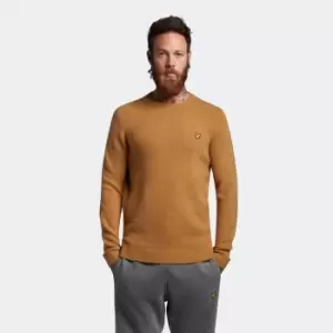 Image of Mens Brushed Crew Neck Jumper - Anniversary Gold - S
