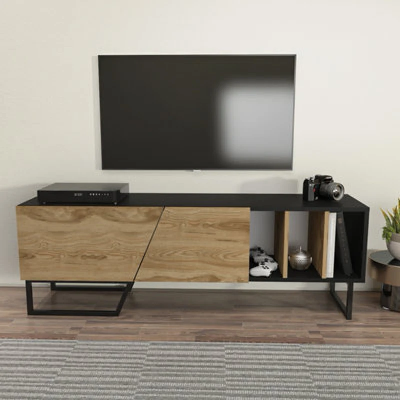 Image of Decorotika Linossa TV Stand TV Unit for TVs up to 60" Walnut