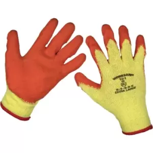 Image of PAIR Knitted Work Gloves with Latex Palm - XL - Improved Grip - Breathable