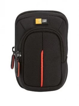 Image of Case Logic Nylon Camera Case Small W Accessory Pocket Black Red