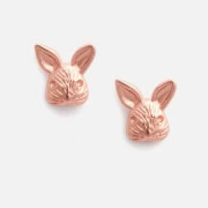 Image of Olivia Burton Womens 3D Bunny Studs Rose - Gold