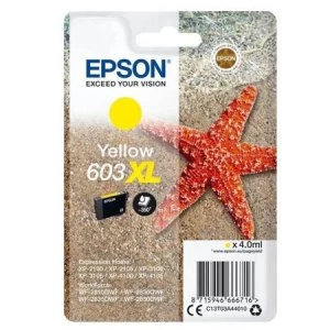 Image of Epson Starfish 603XL Yellow Ink Cartridge