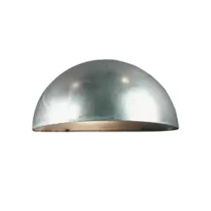 Image of Scorpius Maxi Outdoor Down Wall Lamp Galvanized, E27, IP33