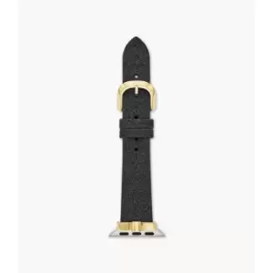 Image of Kate Spade New York Womens Glitter Bow Band For Apple Watch, 38/40/41Mm - Black