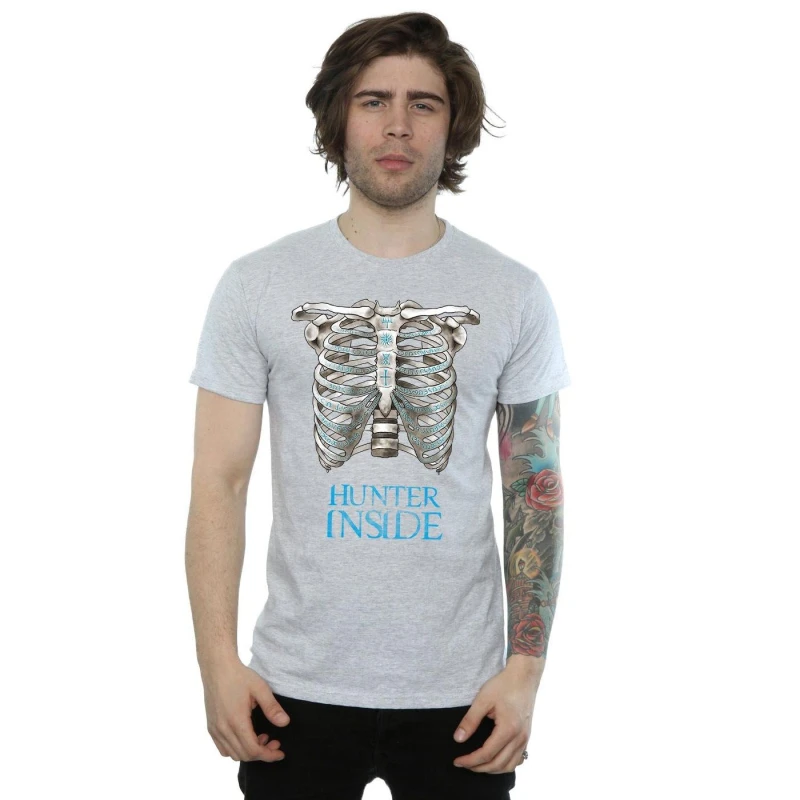 Image of Supernatural Supernatural Men Hunter Inside T-Shirt in Grey Size: Small Grey S Male 5057245672580