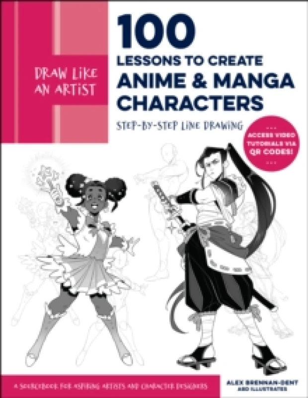 Image of Draw Like an Artist: 100 Lessons to Create Anime and Manga Characters : Step-by-Step Line Drawing - A Sourcebook for Aspiring Artists and Character De