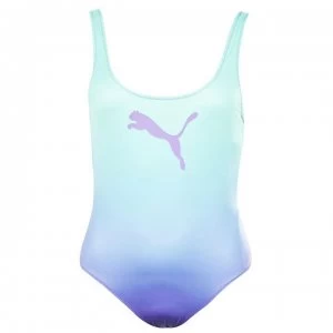 Image of Puma Logo Swimsuit - Green