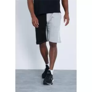 Image of I Saw It First Black & Grey Colourblock Arizona Shorts - Black