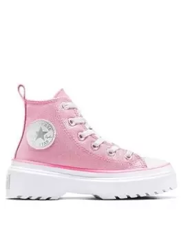 Image of Converse Chuck Taylor All Star Lugged Lift, Pink, Size 2 Older
