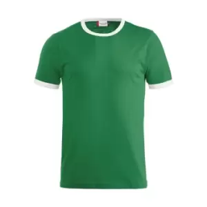 Image of Clique Unisex Adult Nome T-Shirt (M) (Flag Green/White)