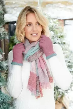 Image of Soft Touch Scarf And Glove Set