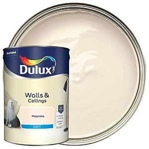 Image of Dulux Walls & Ceilings Magnolia Matt Emulsion Paint 5L