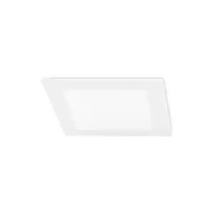 Image of Forlight Easy - Integrated LED Square Recessed Downlight Matt White - Cool White