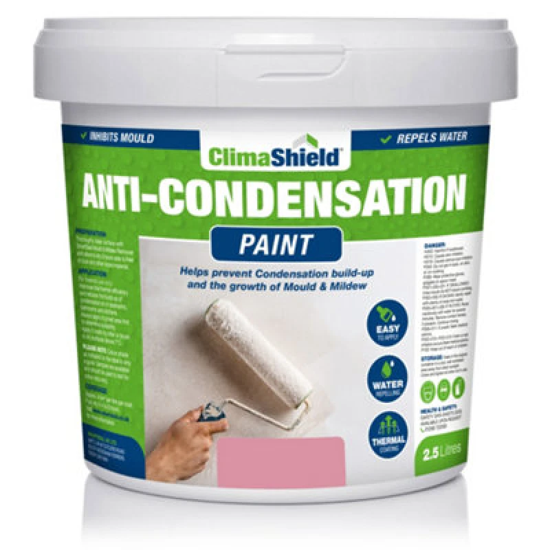 Image of Smartseal Anti-condensation Paint - Berry Sorbet (5L) Reduce Condensation On Walls And Ceilings, Pink 5.061E+12
