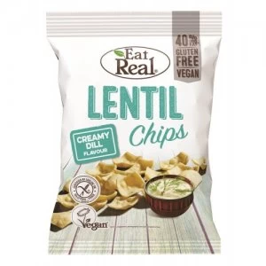 Image of Eat Real Lentl Chip Cream Dill 40g