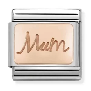 Image of Nomination CLASSIC Rose Gold Plates Mum Charm 430101/34